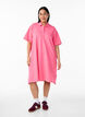 Short A-line polo dress, Pink, Model image number 0