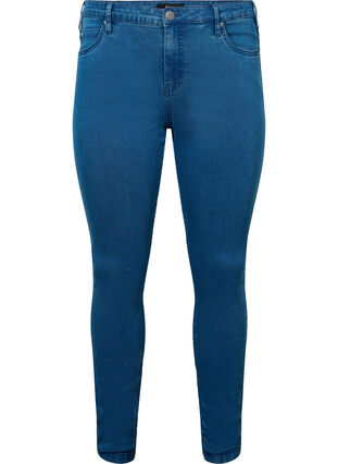 High-waisted super slim Amy jeans , Mid Blue, Packshot image number 0