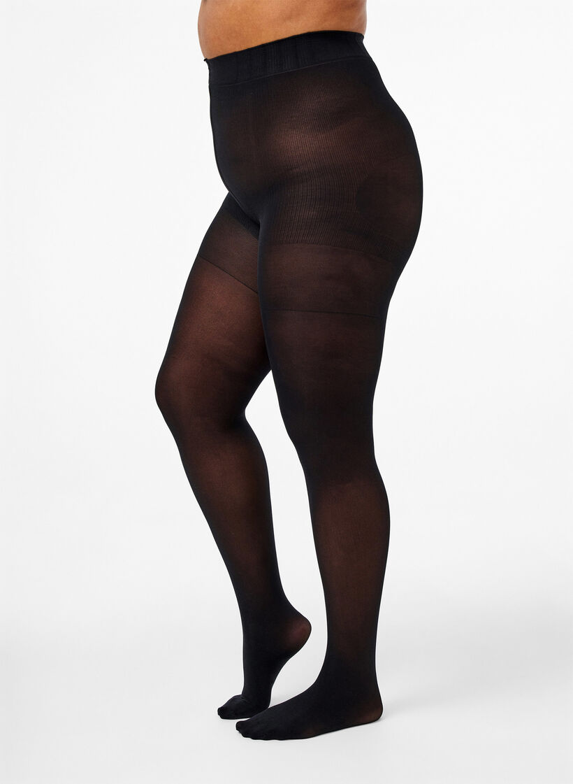 60 denier tights with push up and shaping effect Black