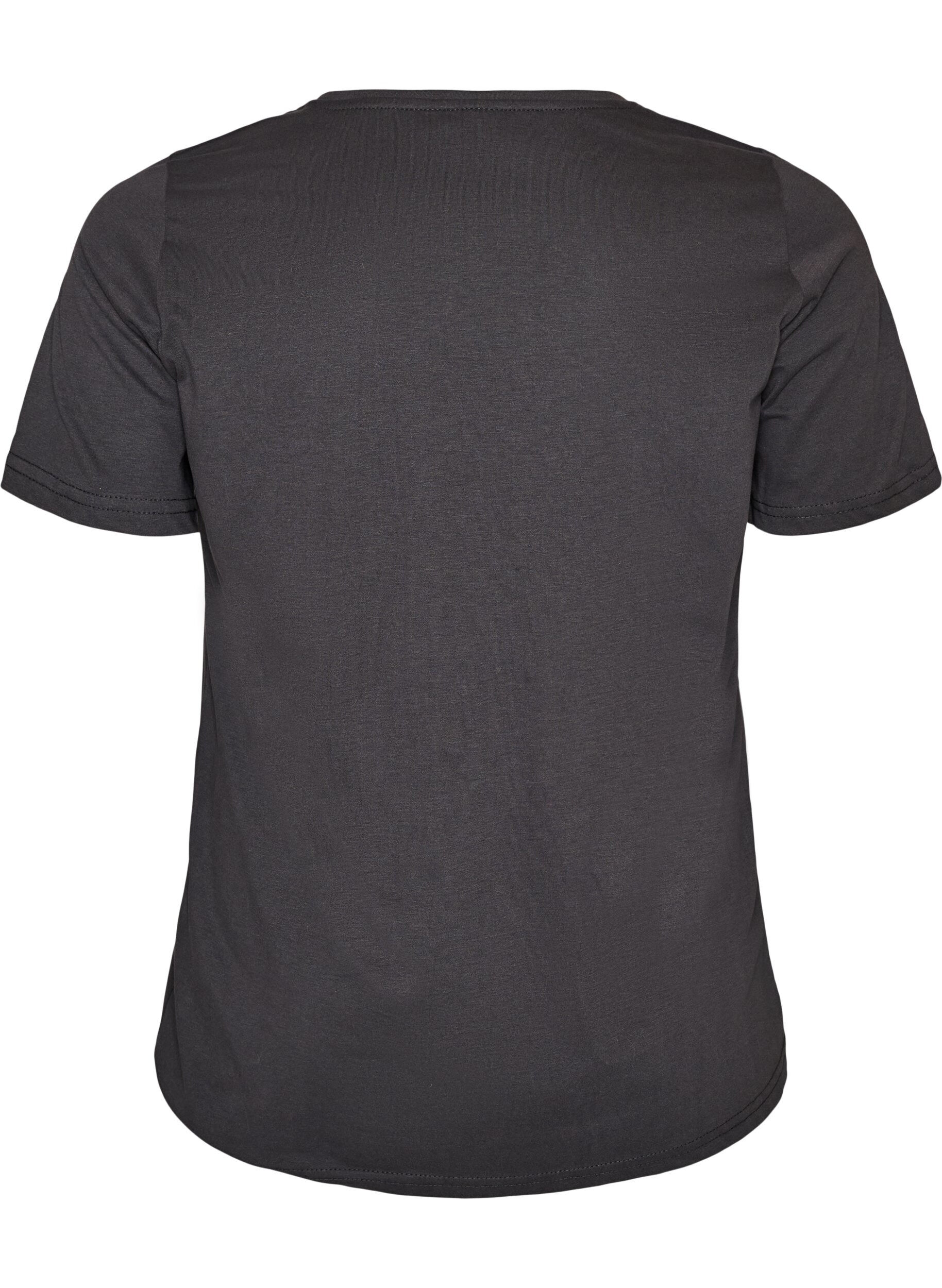 ZizzifashionT-shirt with motif, Grey, Packshot image number 1