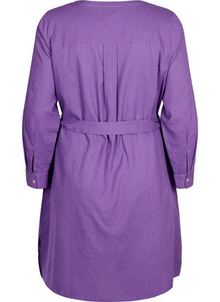 Shirtdress with long sleeves, Deep Lavender, Packshot image number 1