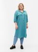 Long dress jacket with button closure, Brittany Blue, Model image number 2