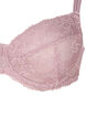 Full cover bra in mesh with lace, Rose, Packshot image number 2