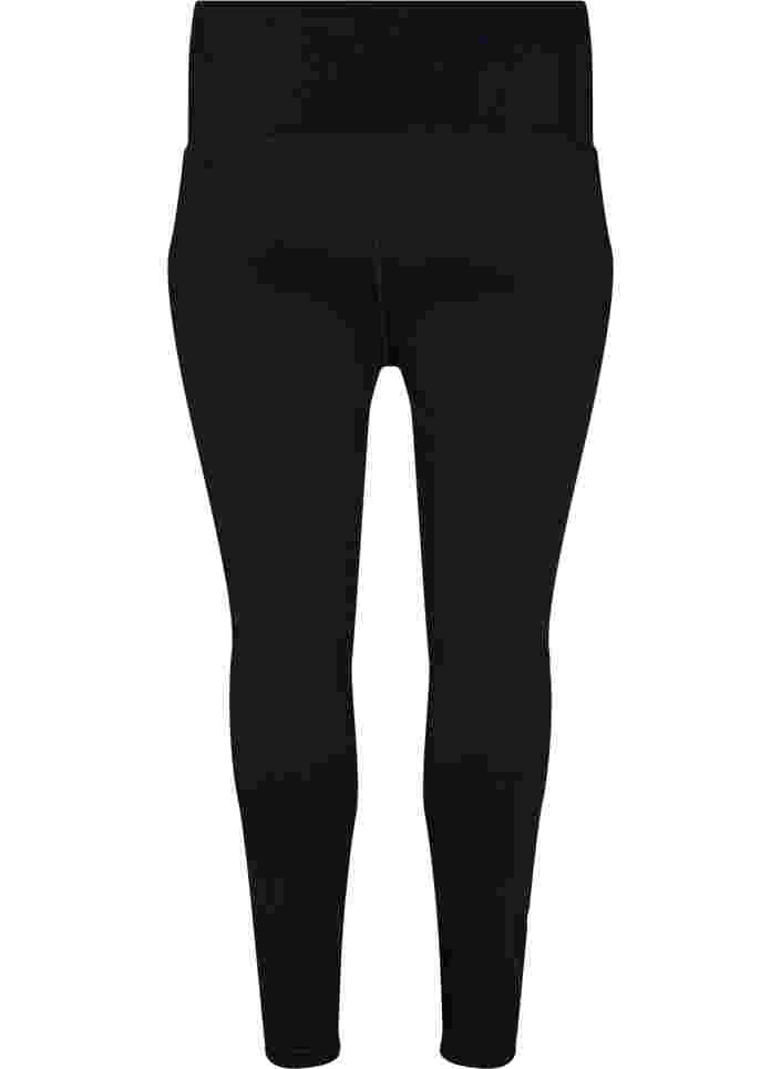 7/8 length leggings with zip, Black, Packshot image number 1