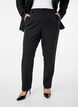 Trousers with pockets and straight leg, Black, Model image number 2