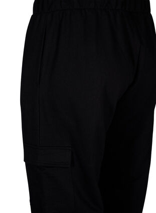 Sweatpants with cargo pockets, Black, Packshot image number 3
