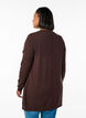 Long knitted cardigan in a viscose blend, Brown, Model image number 2