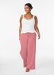 Viscose top with lace edge, Vanilla, Model image number 1