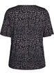 T-shirt with TENCEL™ Lyocell and leopard print, Grey, Packshot image number 1