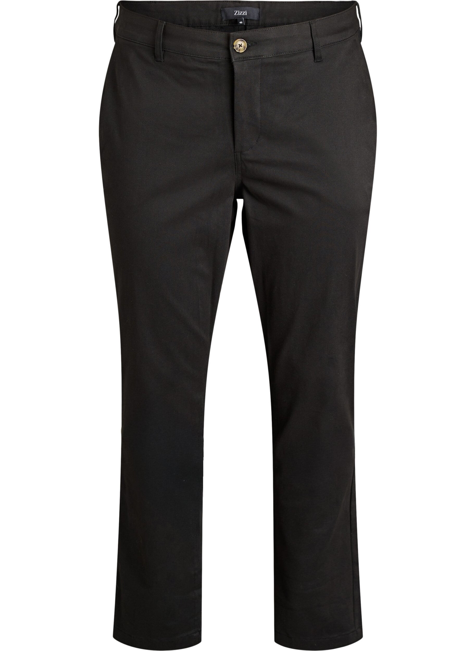 Zizzifashion Cotton chinos, Black, Packshot image number 0