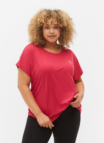 Short-sleeved workout t-shirt, Jazzy, Model image number 0