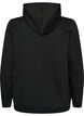 Sweatshirt with hood and print, Black, Packshot image number 1