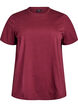 Basic cotton T-shirt with round neck, Dark Bordeaux, Packshot image number 0
