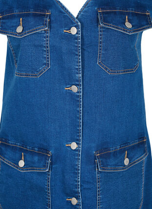 Buy chouyatou Women's Sweetheart Neck Knee Length Pinafore Midi Overall  Denim Skirt Dress (X-Small, Blue) at