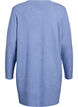 Ribbed Knit Cardigan with Pockets, Blue, Packshot image number 1