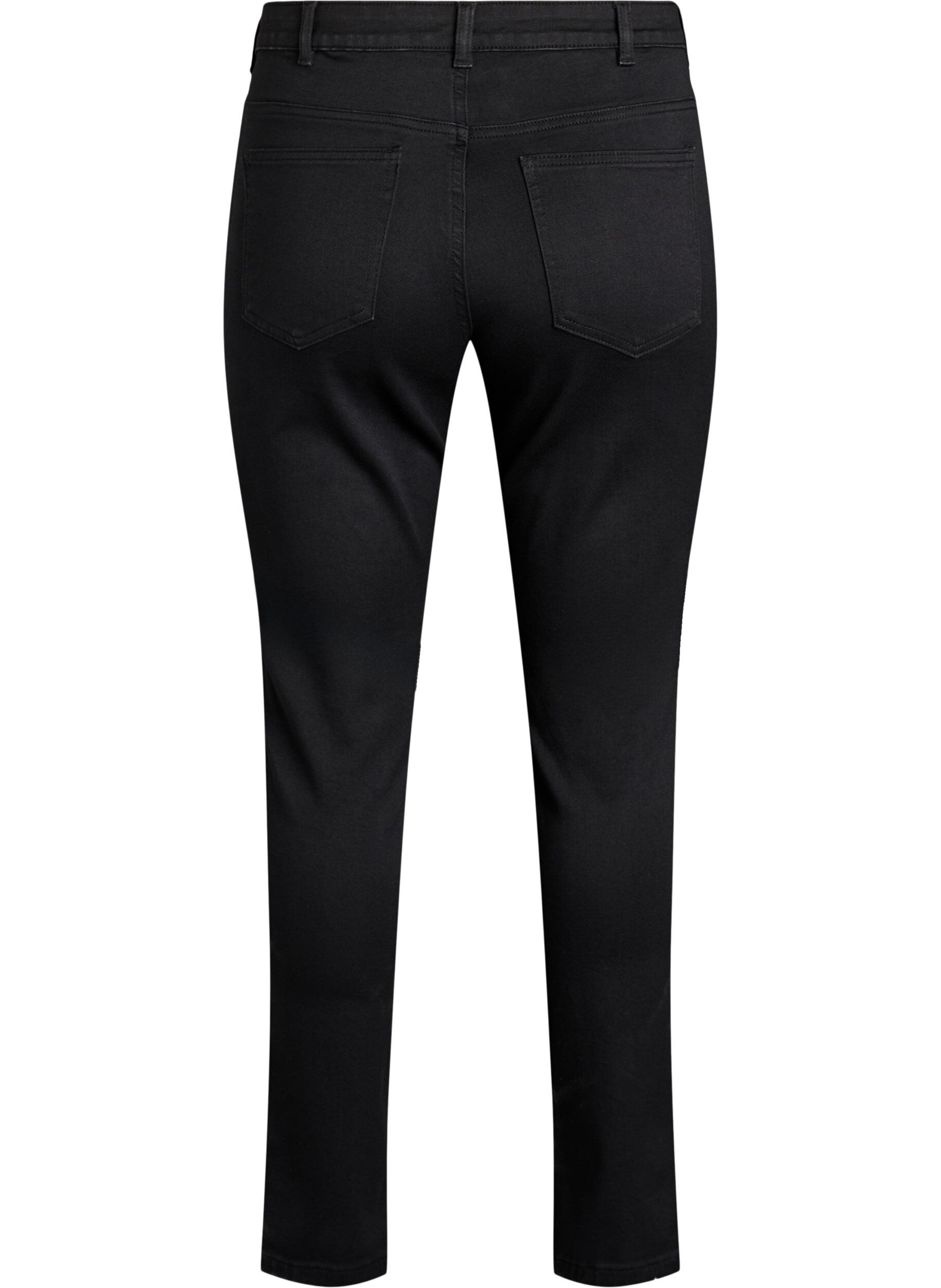ZizzifashionSlim fit Emily jeans with normal waist, Black, Packshot image number 1