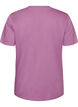 Organic cotton T-shirt with eyelet embroidery, Purple, Packshot image number 1