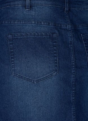 FLASH - Denim skirt with button closure, Dark Blue Denim, Packshot image number 3