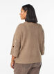 Jumper with hearts and 3/4 sleeves, Brown, Model image number 2