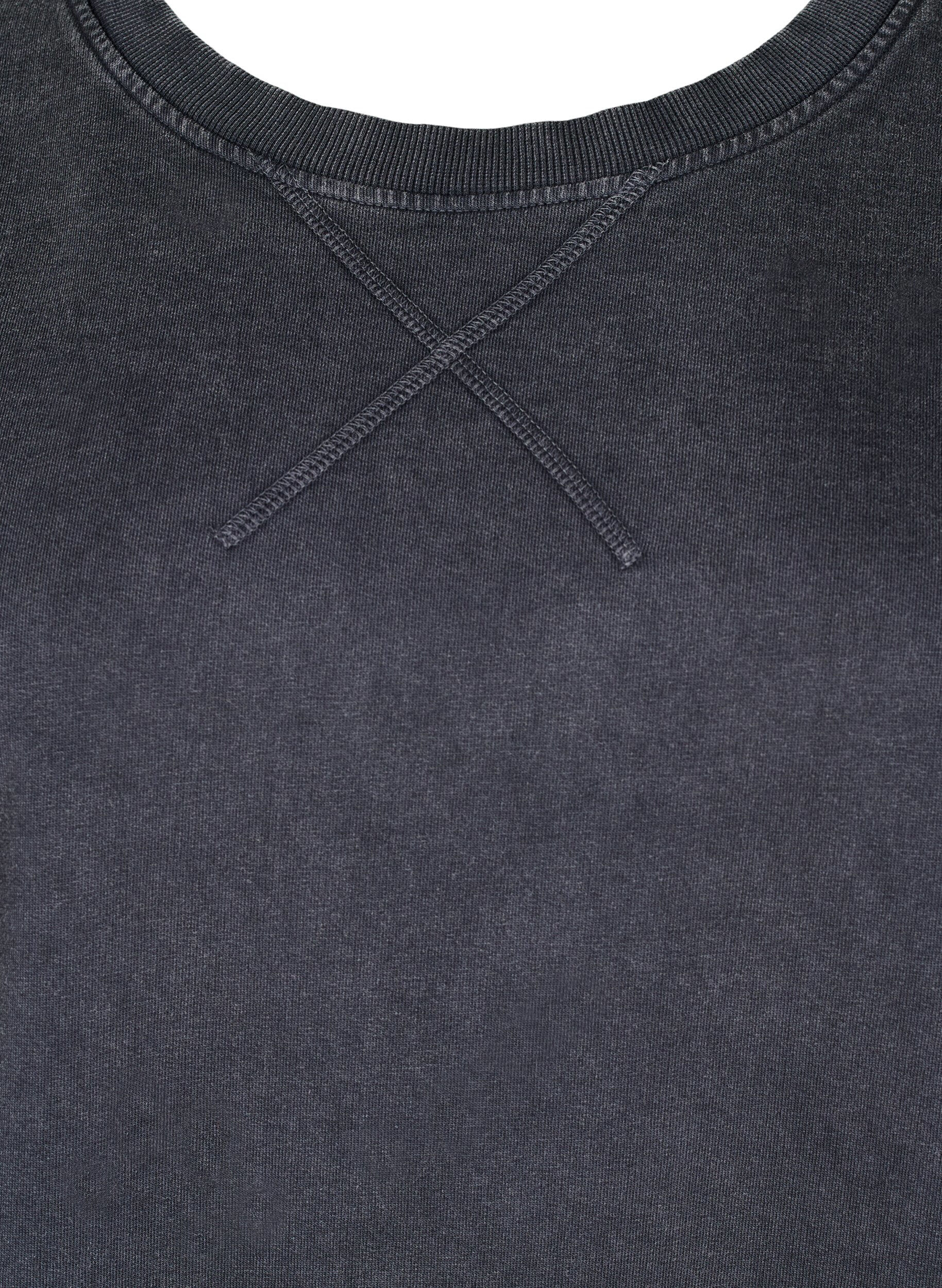 Zizzifashion Loose sweatshirt with washed look, Grey, Packshot image number 2