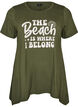 T-shirt with a round neck and A-line shape, Green, Packshot image number 0