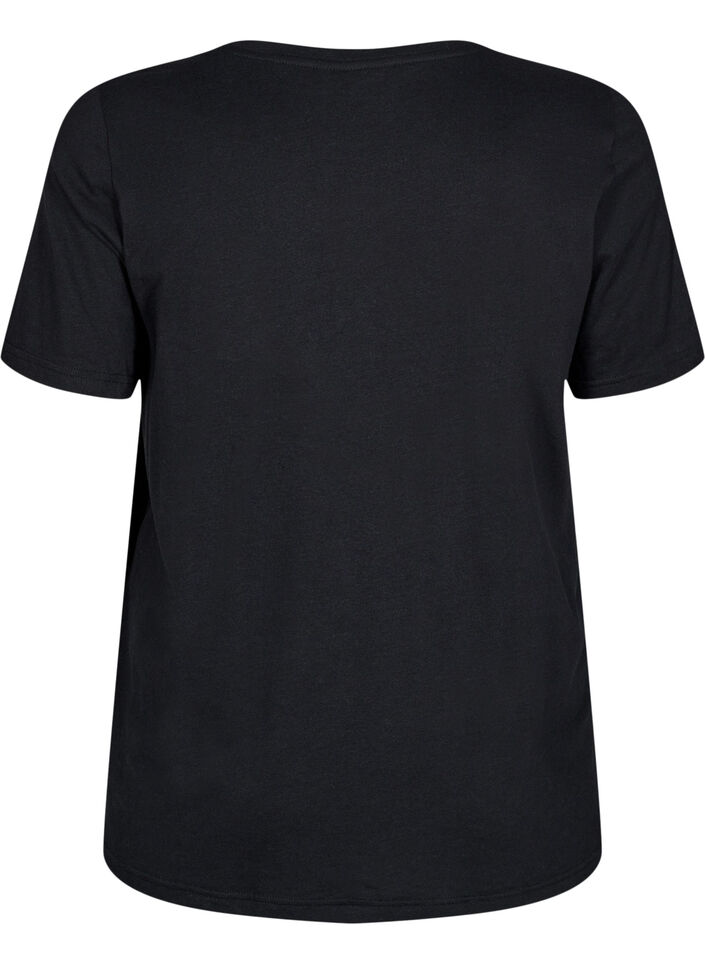 FLASH - T-shirt with motif, Black, Packshot image number 1