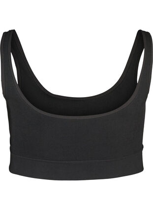 Stretchy seamless bra, Black, Packshot image number 1