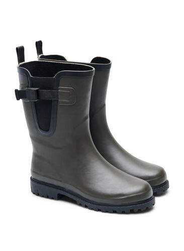Long wide fit rubber boots, Tarmac, Packshot image number 1