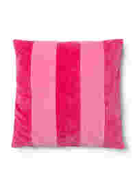 Striped velour pillowcase
