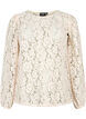 FLASH - Long sleeve lace blouse, Birch, Packshot image number 0