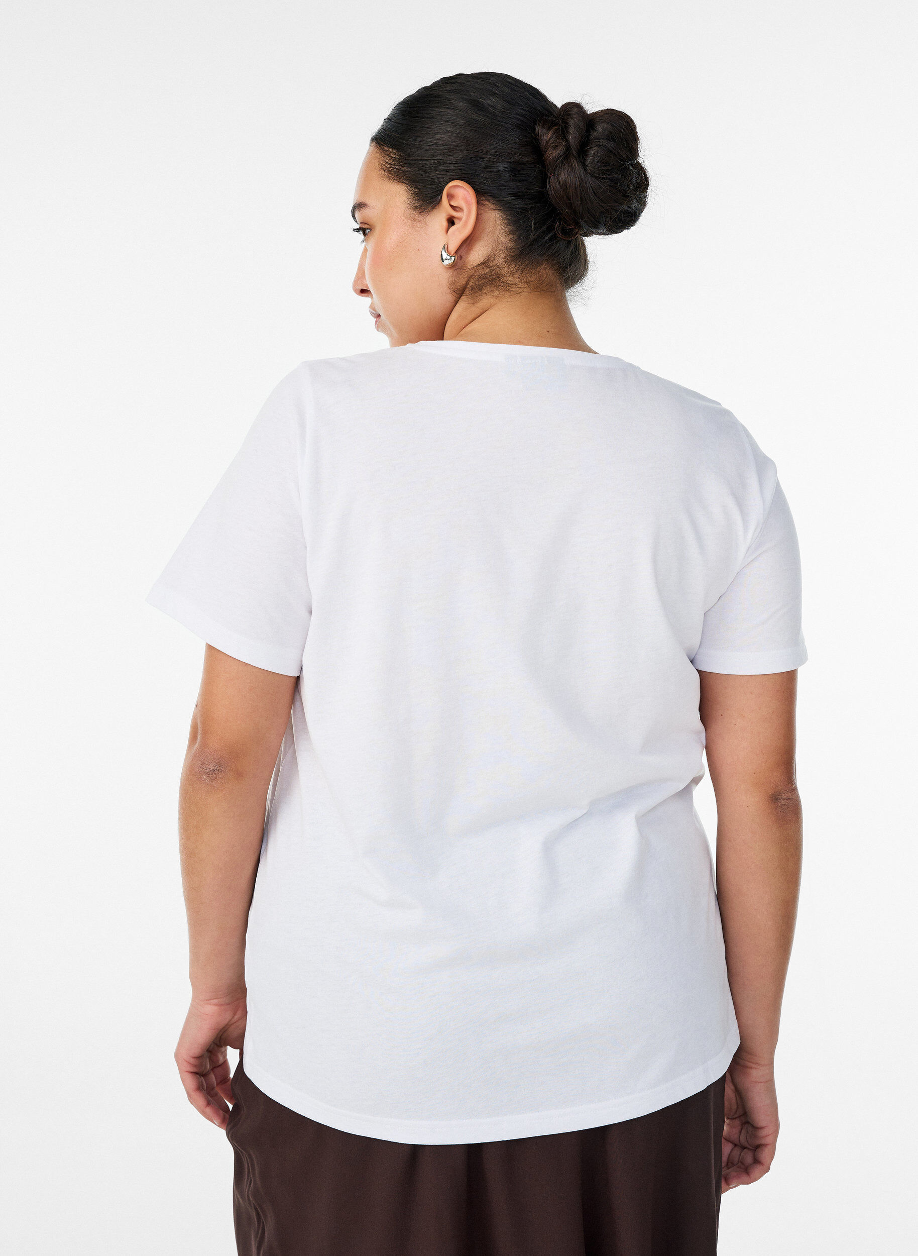 ZizzifashionT-shirt with motif, White, Model image number 2