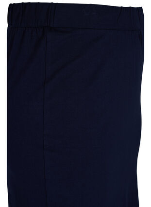 Long striped cotton skirt with slit, Night Sky Solid, Packshot image number 2