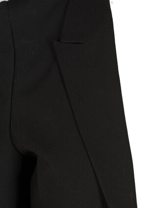 Long classic blazer made from a viscose mix, Black, Packshot image number 2