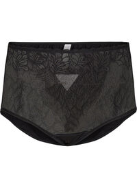 Panty with lace and extra high waist