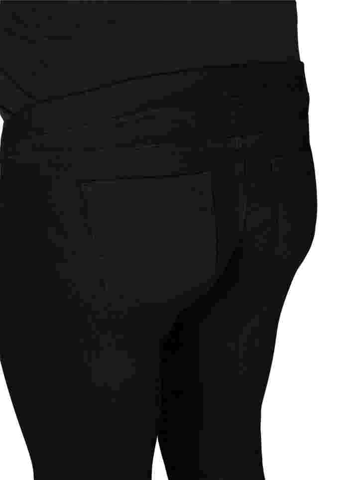 Maternity jeggings with back pockets, Black, Packshot image number 3