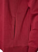 Sweatshirt with high collar and pockets, Red, Packshot image number 3