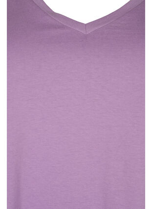 2-pack basic cotton t-shirt, Paisley Purple/Navy, Packshot image number 2