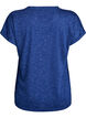 Loose workout t-shirt with short sleeves, Blue, Packshot image number 1