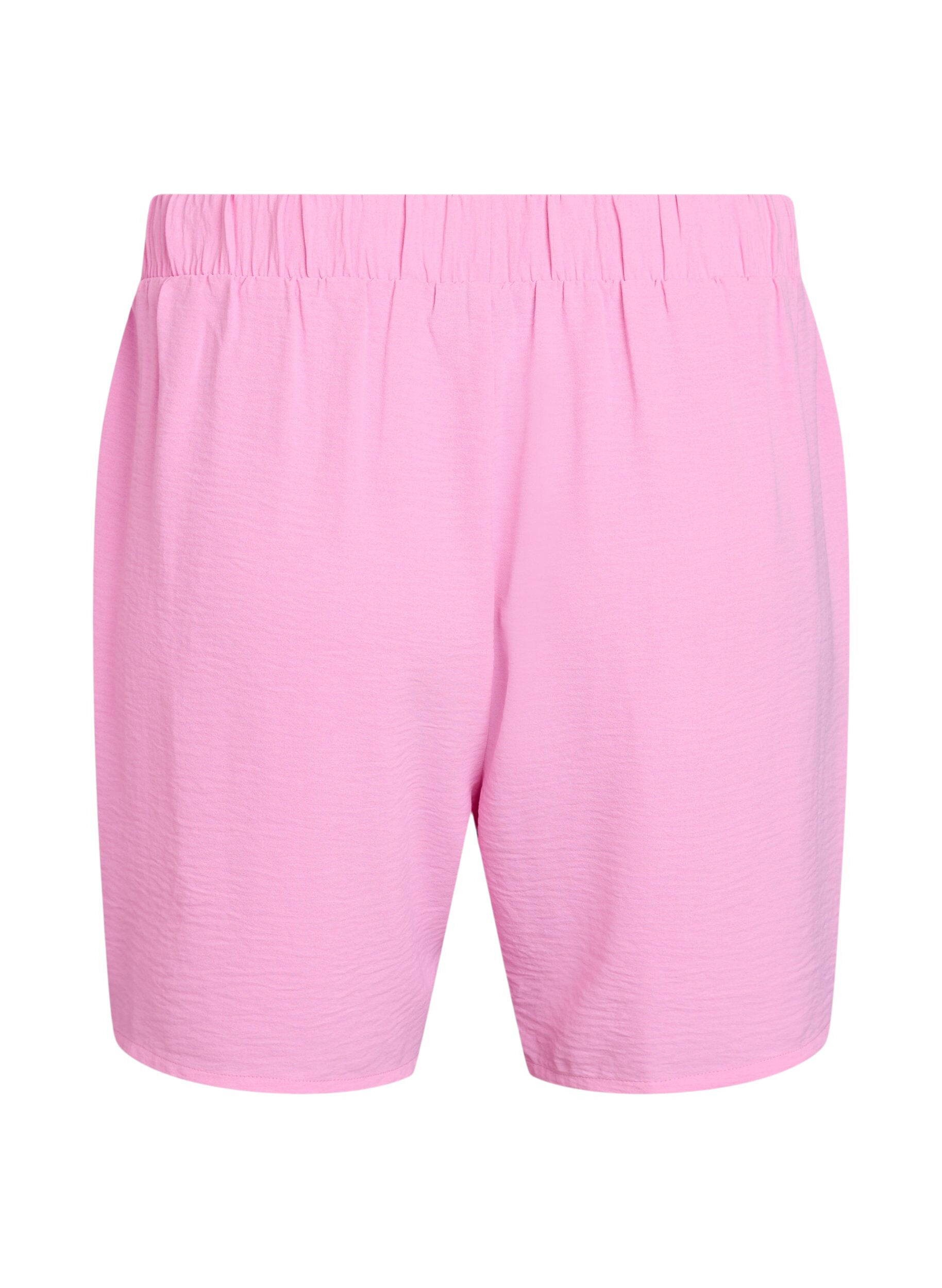 Zizzifashion Shorts with pockets and elastic waistband, Pink, Packshot image number 1