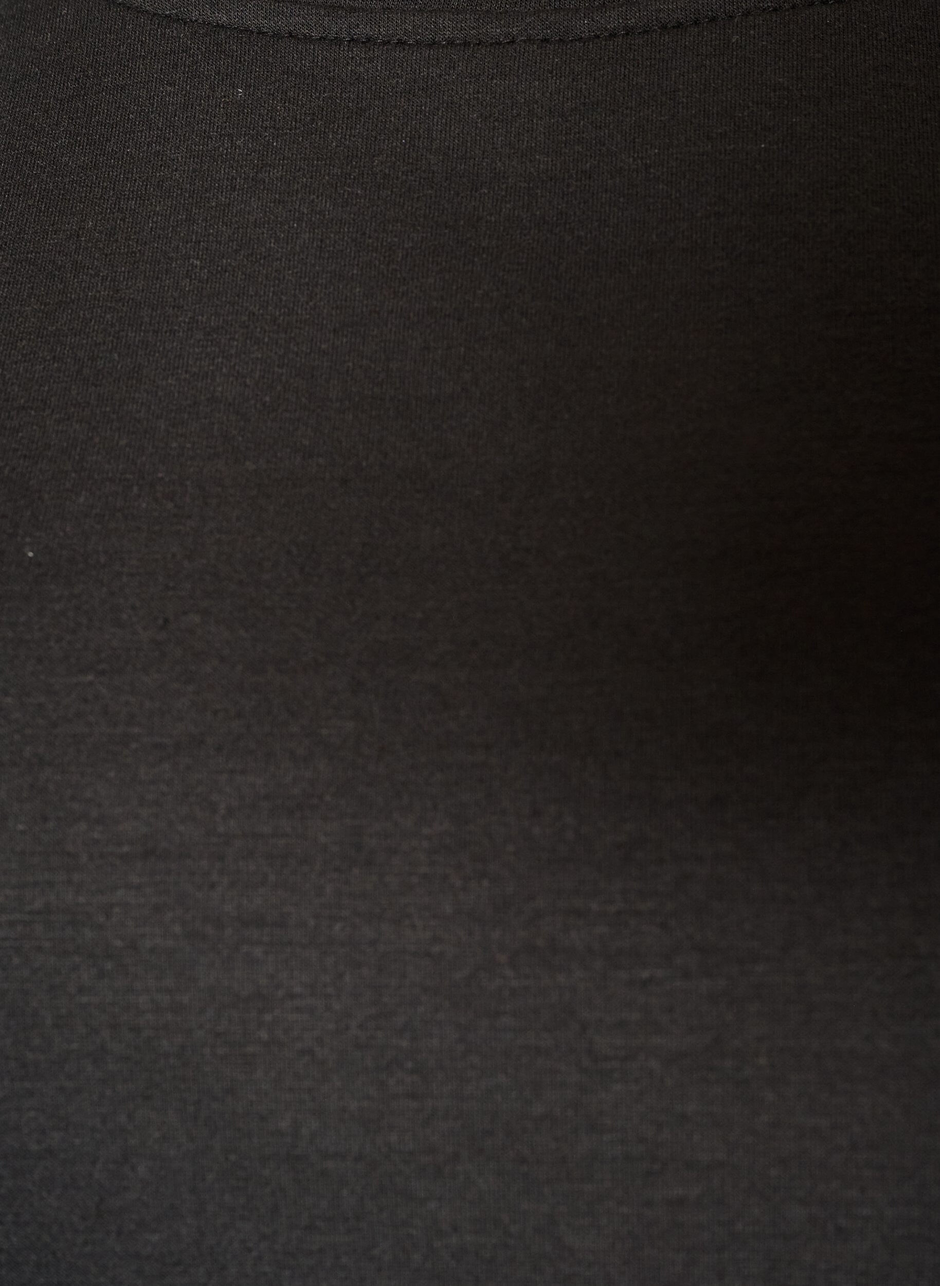 ZizzifashionJersey blouse with a layered look and lace, Black, Packshot image number 2