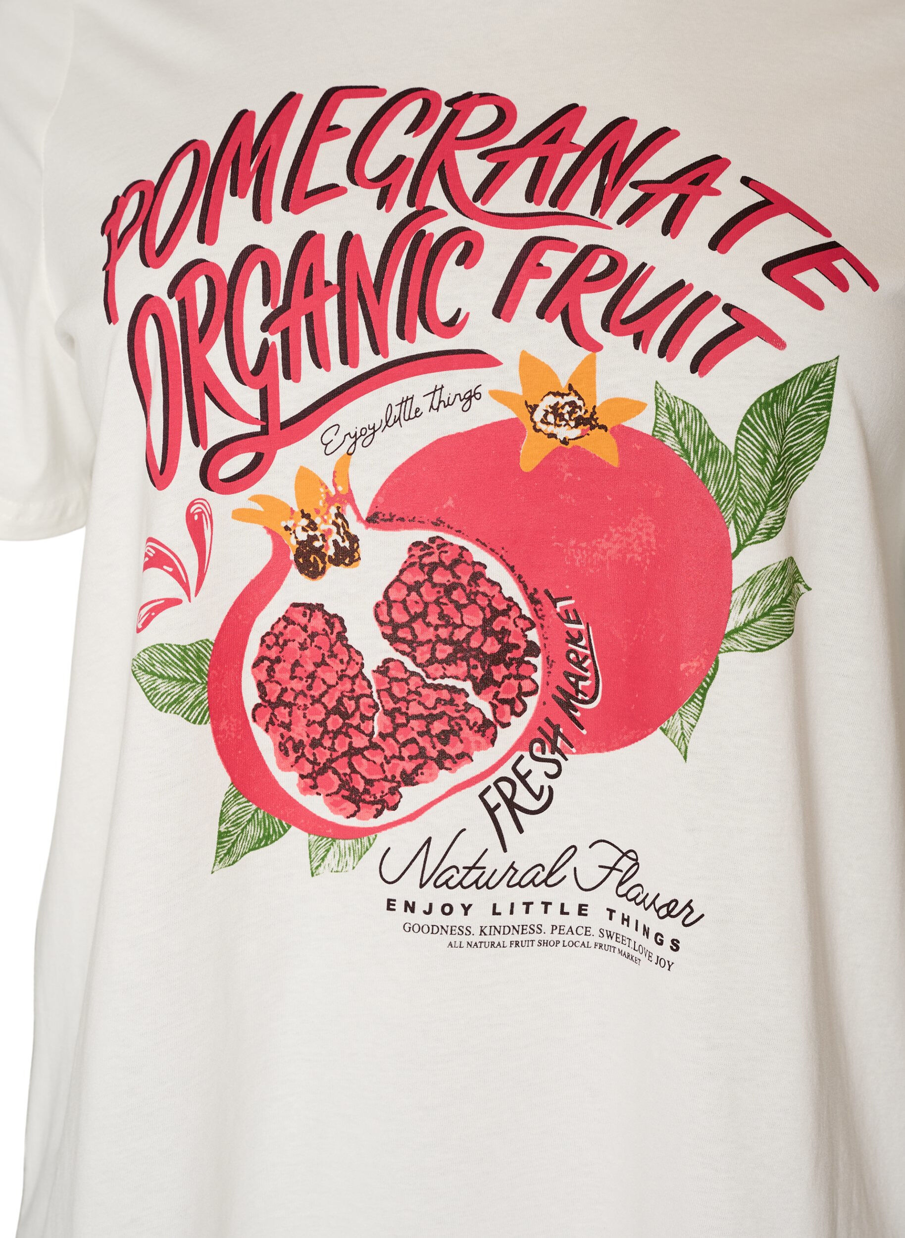 ZizzifashionCotton T-shirt with print, White, Packshot image number 2