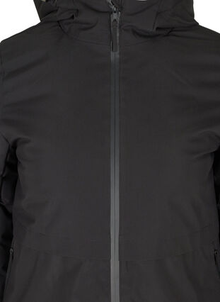 Winter jacket with a drawstring waist, Black, Packshot image number 2