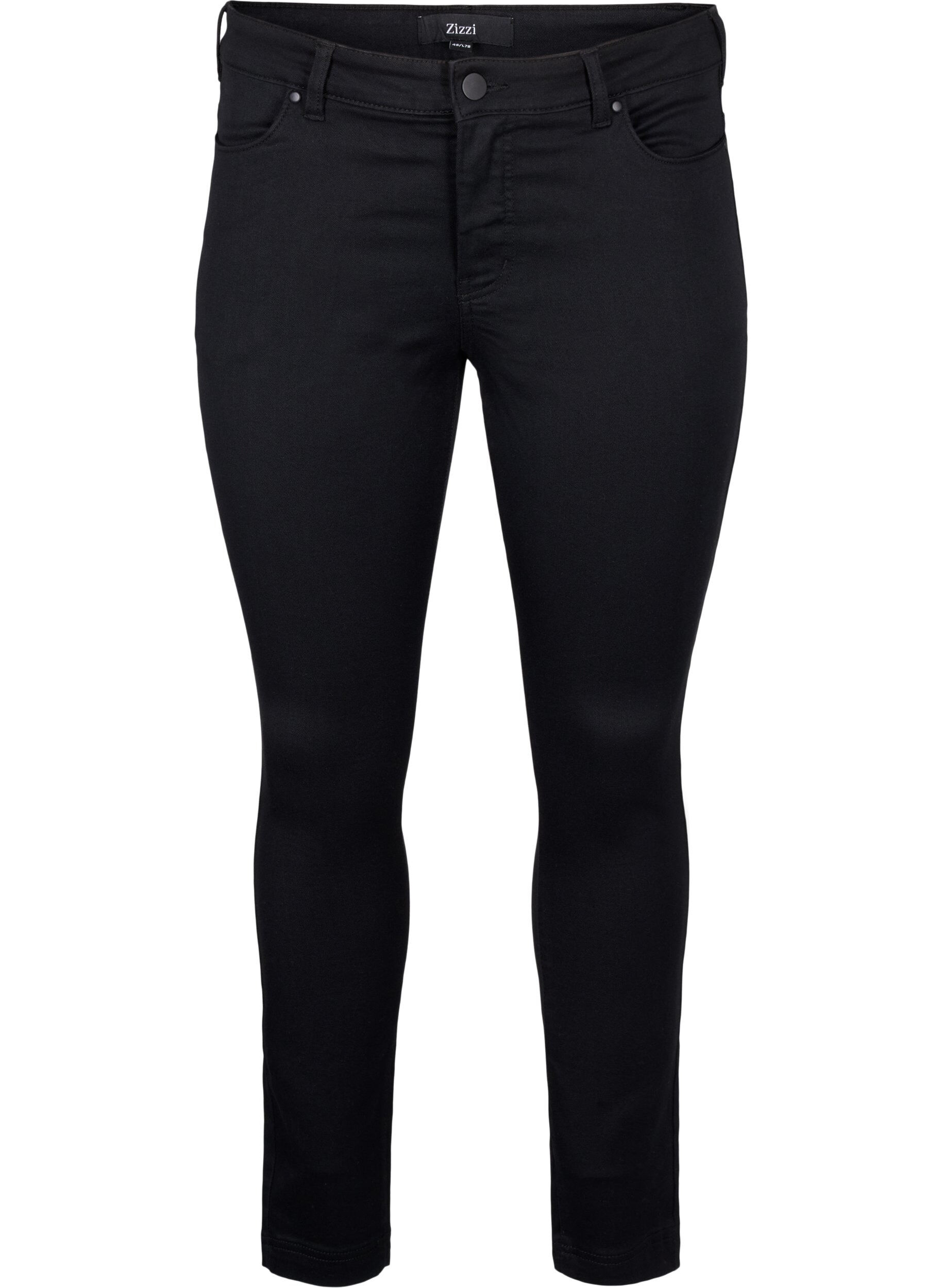 Zizzifashion Viona regular waist jeans, Black, Packshot image number 0