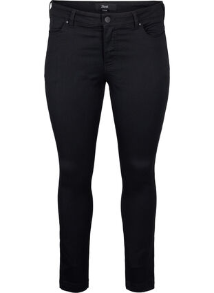 Viona regular waist jeans, Black, Packshot image number 0