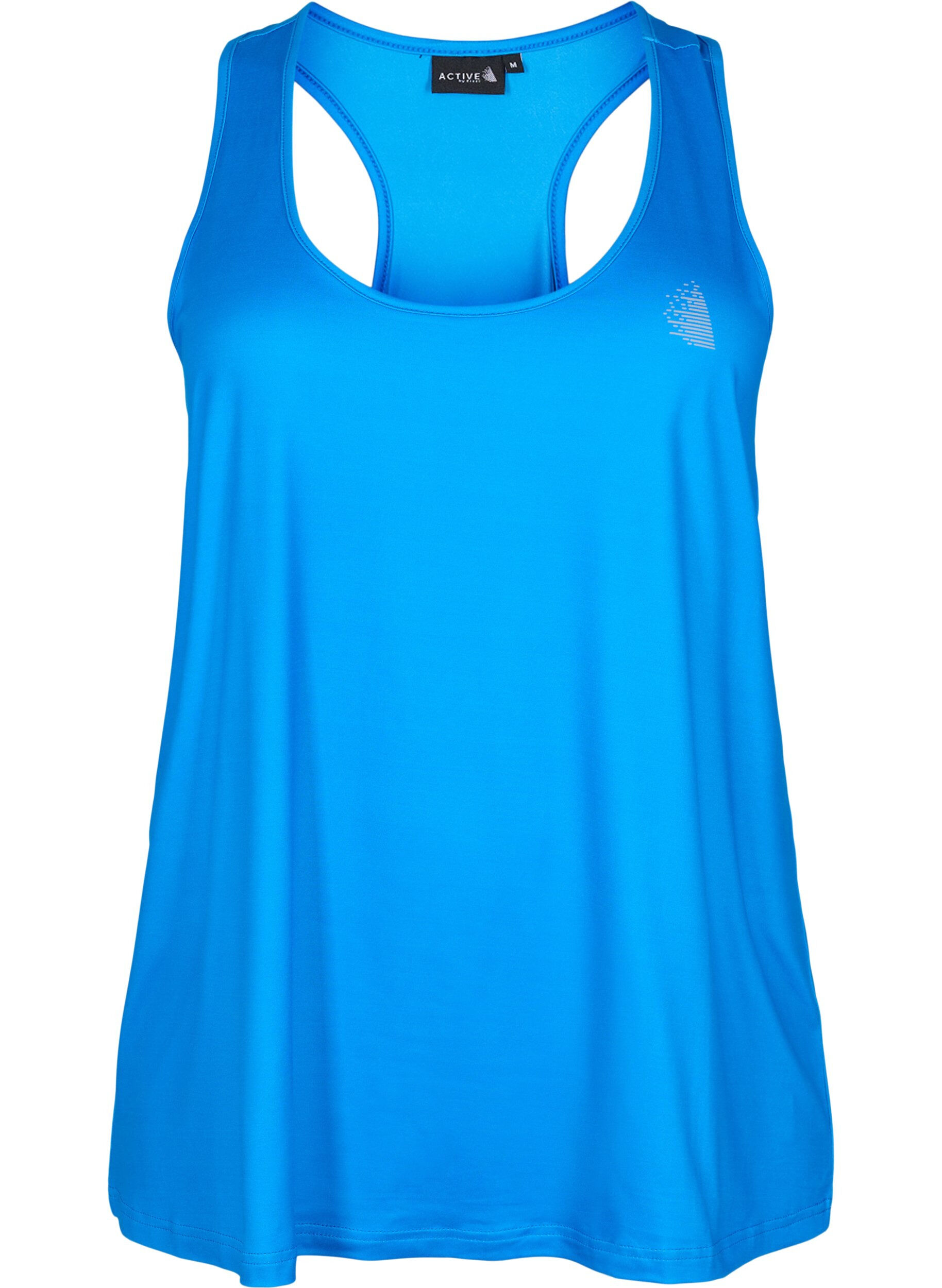 Zizzifashion Workout top with racer back, Blue, Packshot image number 0