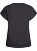 Solid-coloured training T-shirt, Black, Packshot image number 1