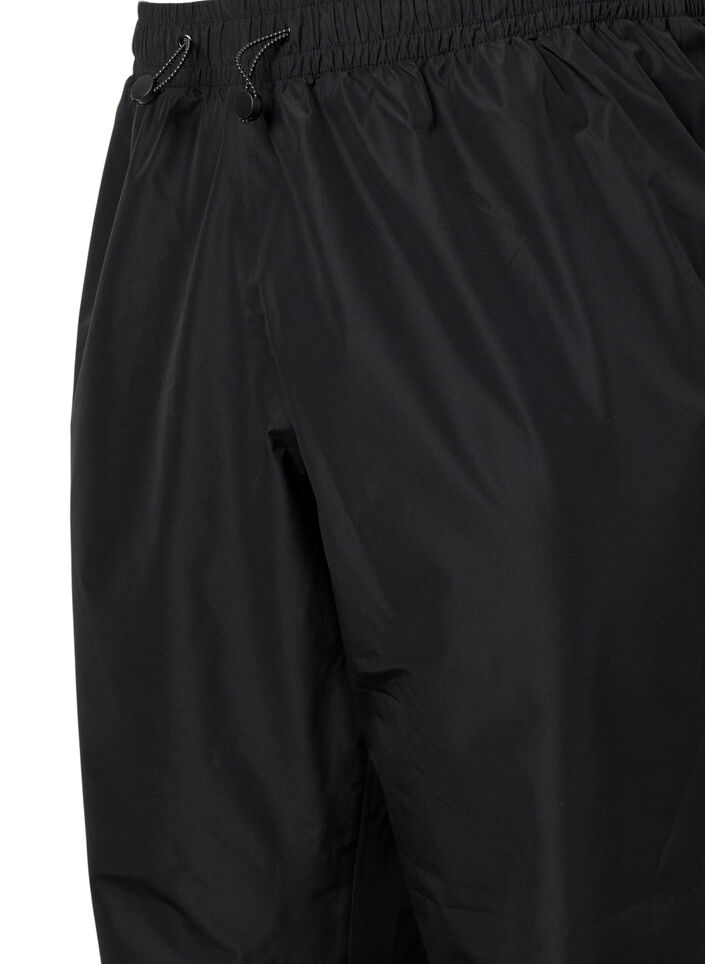 Rain trousers with reflectors, Black, Packshot image number 2