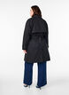 Mid-length trench coat with belt, Black, Model image number 1