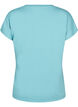 Loose training t-shirt with v-neck, Green, Packshot image number 1