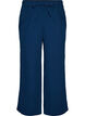 Loose cotton muslin pyjama bottoms, Blue, Packshot image number 0